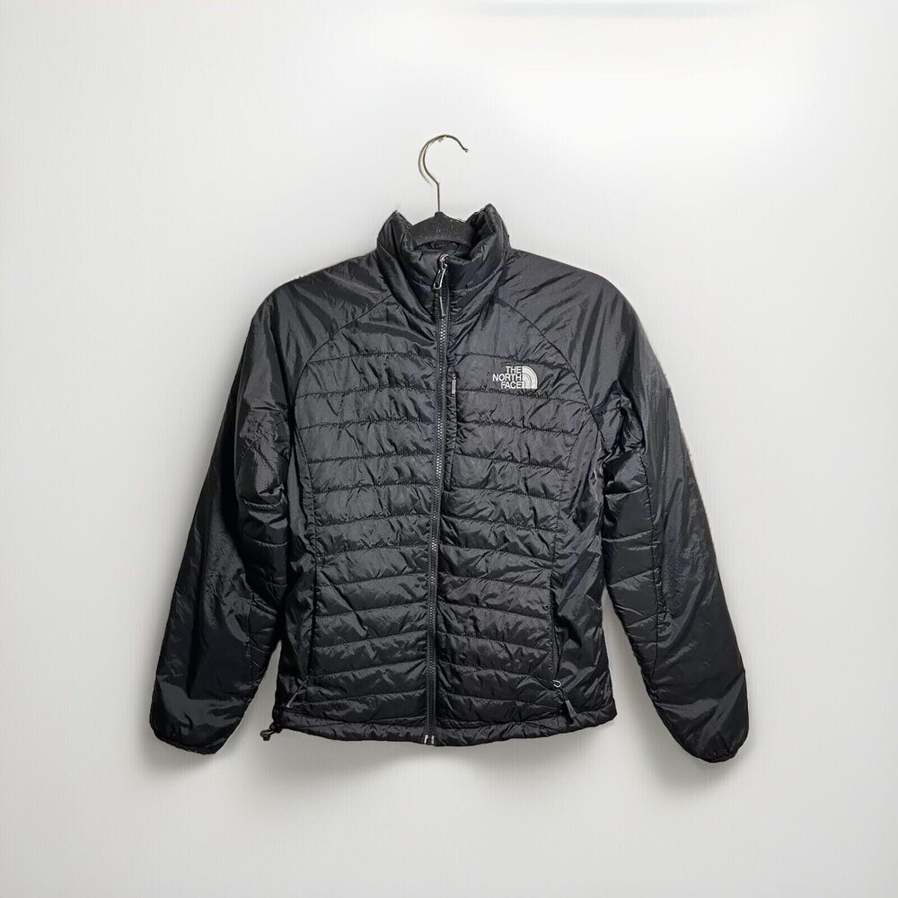 The North Face Woman’s Primaloft Puffer Jacket Black Full Zip Size Small